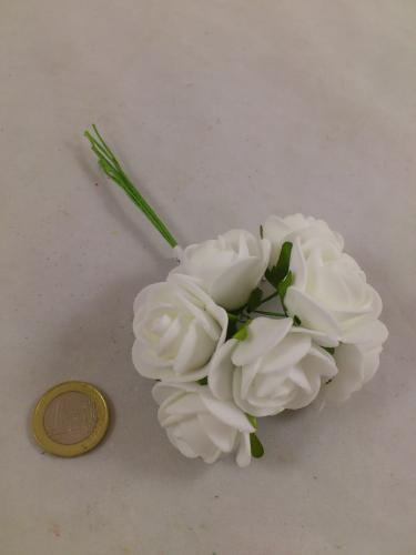 Schaum medi Rose 3 cm weiss (7 st.)